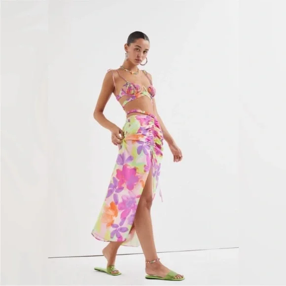 NWT For Love And Lemons Pia Sarong Medium - Picture 1 of 5